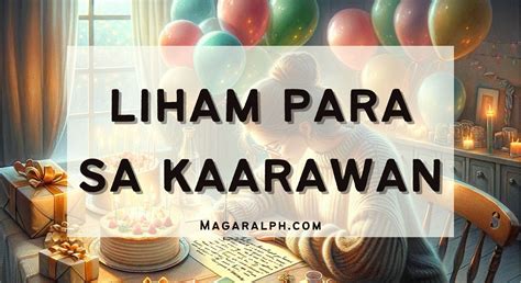 liham imbitasyon para sa kaarawan tagalog|Liham para sa Kaarawan (10 Halimbawa) — MagaralPH.